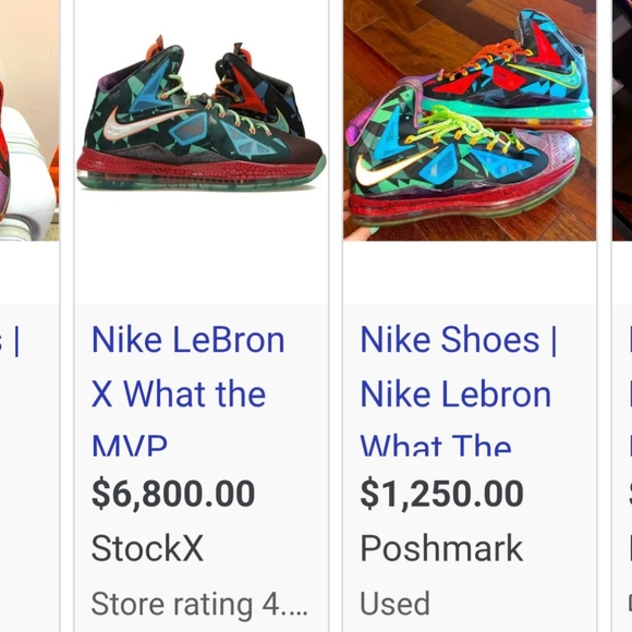 Men's Nike Lebron X What The MVP Multicolor Size 8